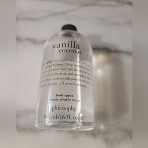 NEW Philosophy Vanilla coconut body spritz no pump
